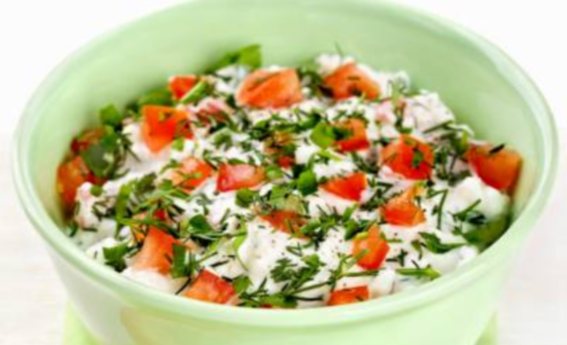 foto da receita Coalhada seca com tomate e ervas