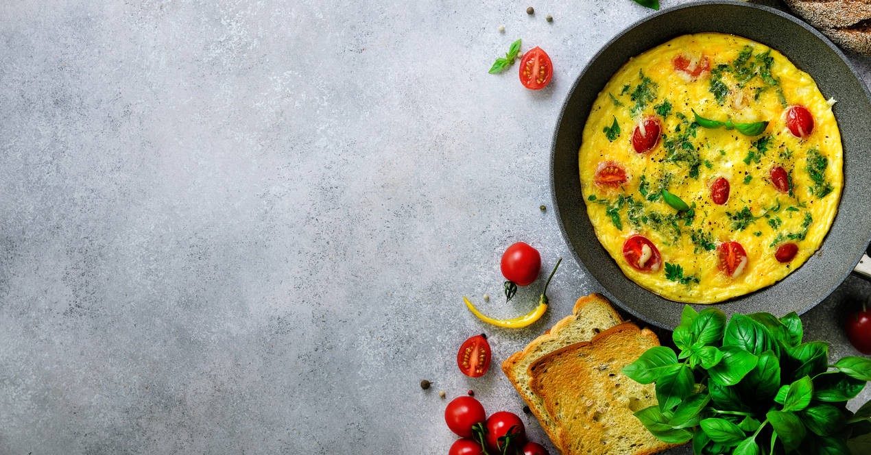 foto da receita Omelete com ervas