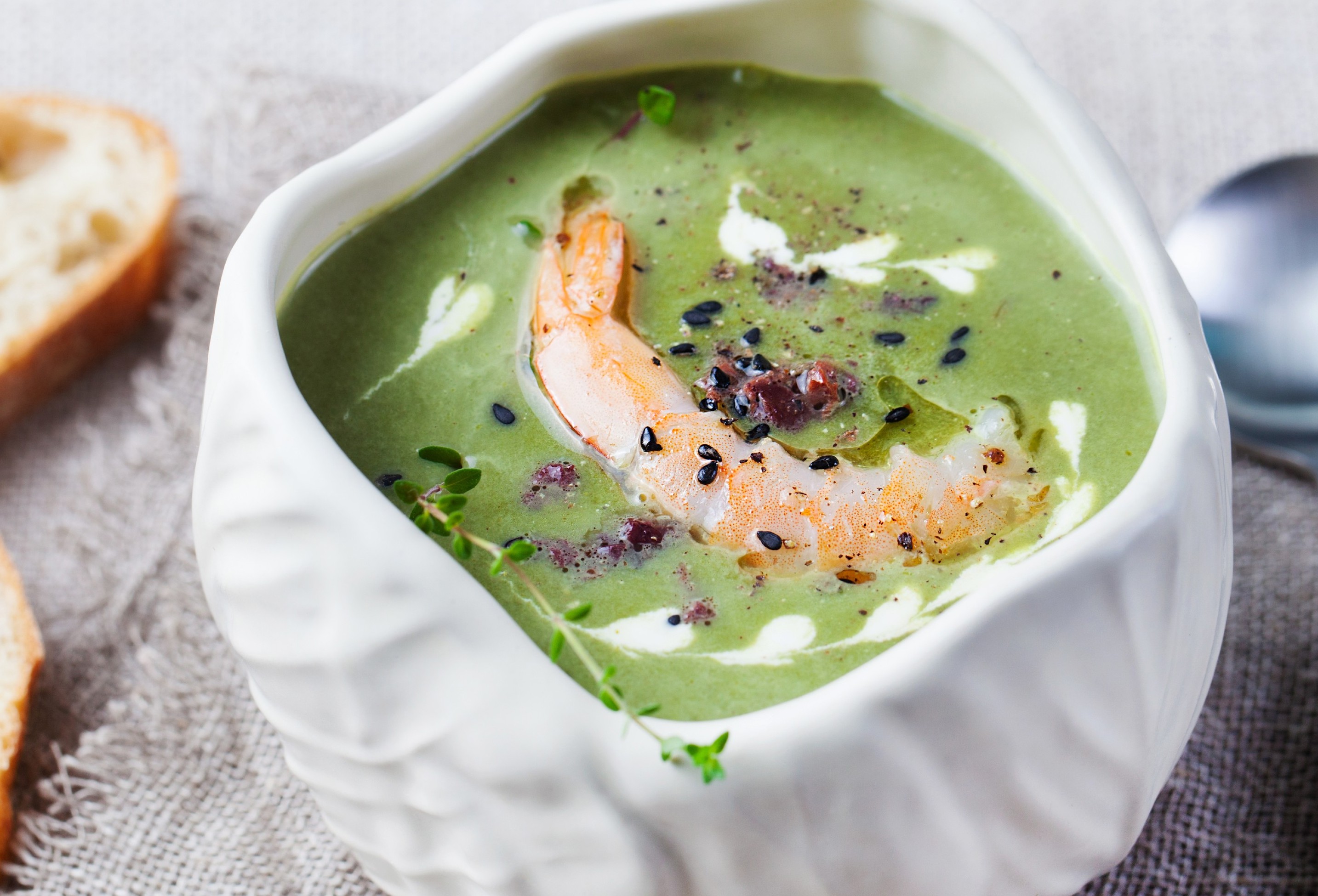 foto da receita Creme de espinafre light
