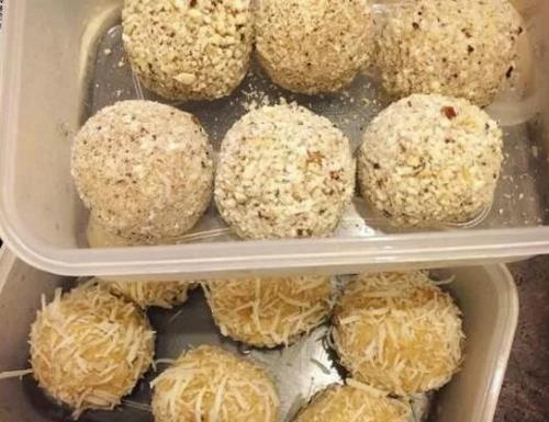 foto da receita Docinho de batata doce e pasta de amendoim funcional