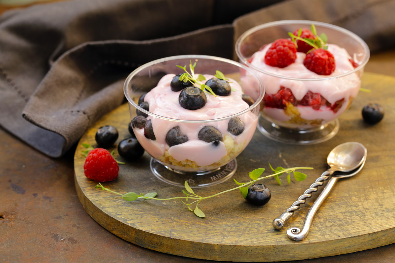 foto da receita Creme detox com frutas vermelhas