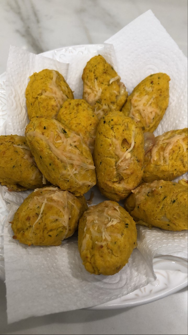 foto da receita Bolinho de frango low carb 